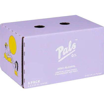 Pals 0% Peach Passionfruit 330mL Cans 6 pack