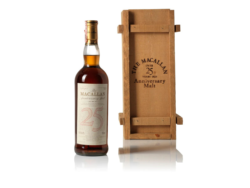 Macallan 25 Year Old Anniversary Malt 43% 700ml With Original Wood Box