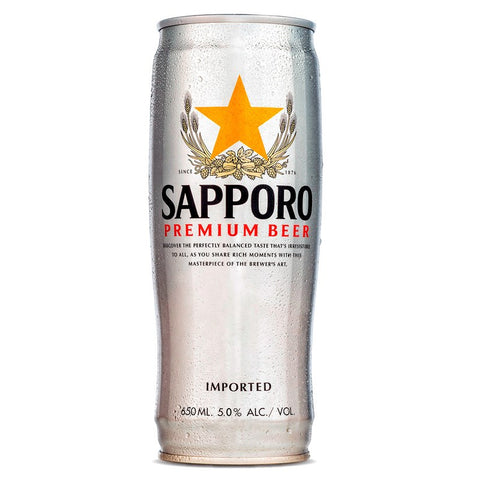 Sapporo Draft Premium Beer 650mL Can