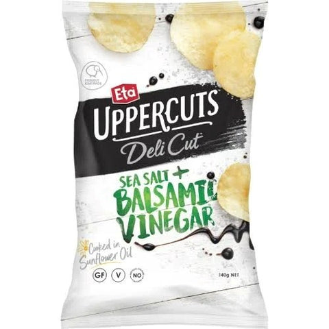 ETA Uppercuts Deli Cut Sea Salt Balsamic Vinegar Chips 140g