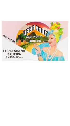 Urbanaut Copacabana Brut IPA 330mL Cans 6 pack