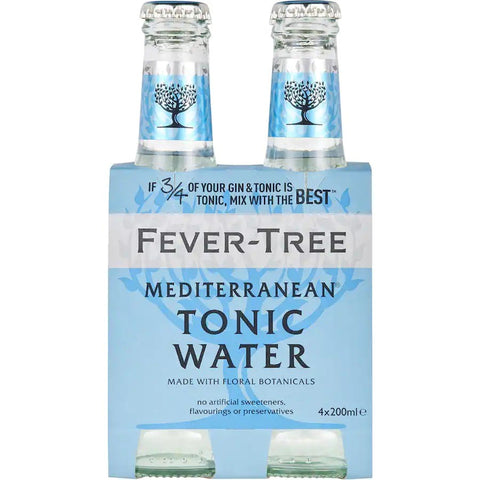 Fever Tree Mediterranean Tonic Water 200ml 4 pack