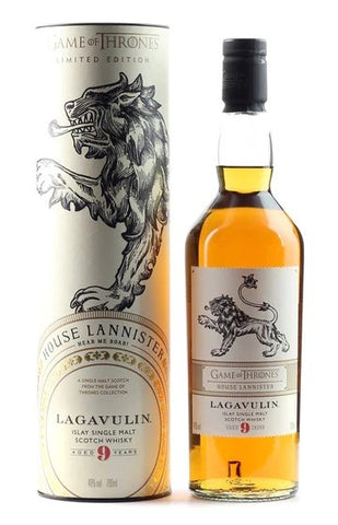 Lagavulin GOT House Lannister 9yo Islay Single Malt Scotch Whisky 700mL